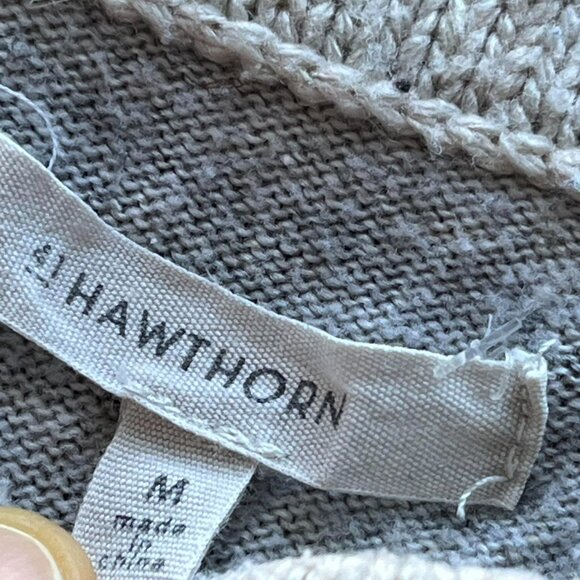 Blue White 41 Hawthorn Mens Medium Sweater, Capsule Wardrobe Piece - Picture 2 of 7